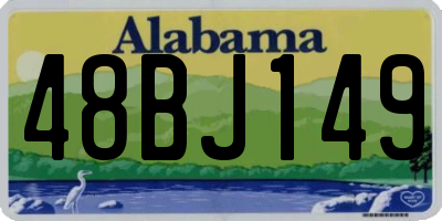 AL license plate 48BJ149