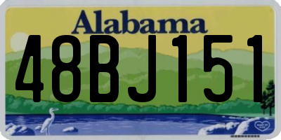 AL license plate 48BJ151