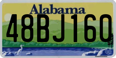 AL license plate 48BJ160