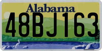 AL license plate 48BJ163