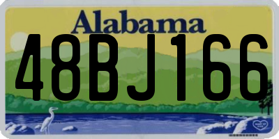 AL license plate 48BJ166