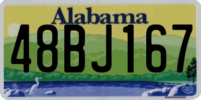AL license plate 48BJ167
