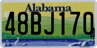 AL license plate 48BJ170