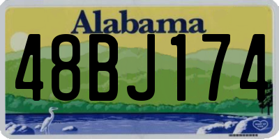 AL license plate 48BJ174