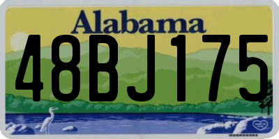 AL license plate 48BJ175