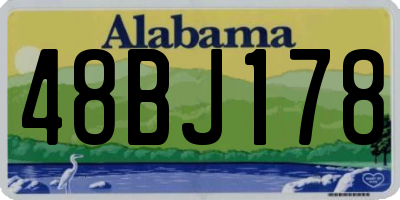 AL license plate 48BJ178