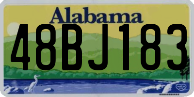 AL license plate 48BJ183