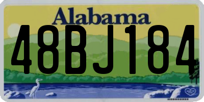 AL license plate 48BJ184