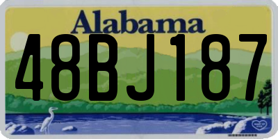AL license plate 48BJ187