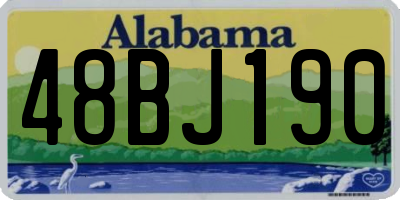 AL license plate 48BJ190