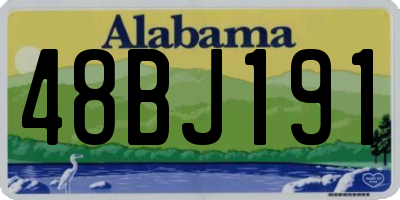 AL license plate 48BJ191