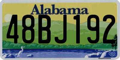 AL license plate 48BJ192