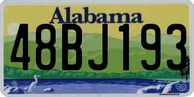 AL license plate 48BJ193