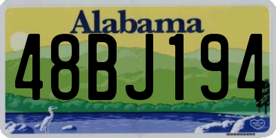 AL license plate 48BJ194