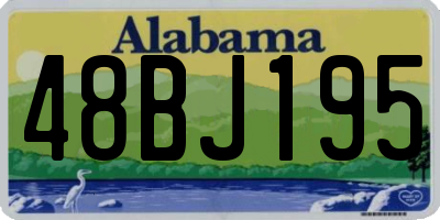 AL license plate 48BJ195