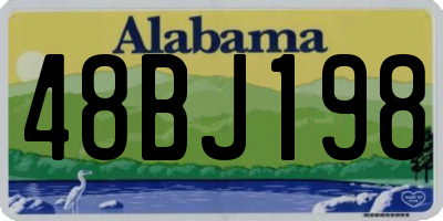 AL license plate 48BJ198