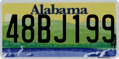 AL license plate 48BJ199
