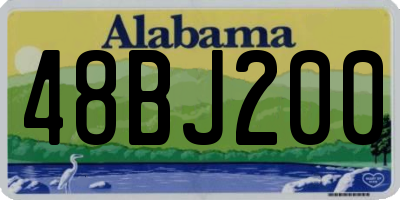 AL license plate 48BJ200