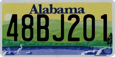 AL license plate 48BJ201