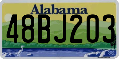 AL license plate 48BJ203