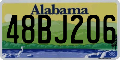 AL license plate 48BJ206