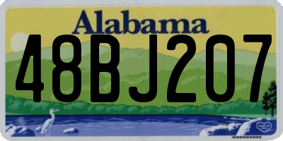 AL license plate 48BJ207