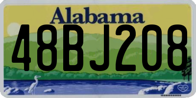 AL license plate 48BJ208