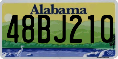 AL license plate 48BJ210