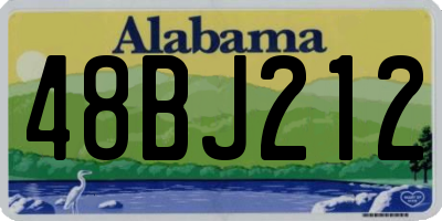 AL license plate 48BJ212