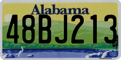 AL license plate 48BJ213