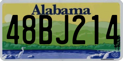 AL license plate 48BJ214