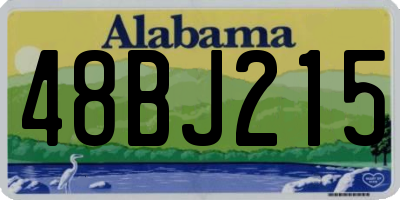 AL license plate 48BJ215
