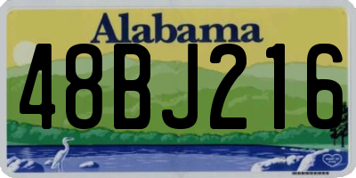 AL license plate 48BJ216