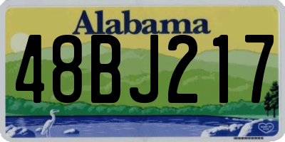 AL license plate 48BJ217
