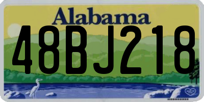 AL license plate 48BJ218