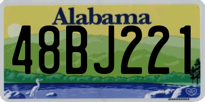 AL license plate 48BJ221
