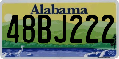 AL license plate 48BJ222