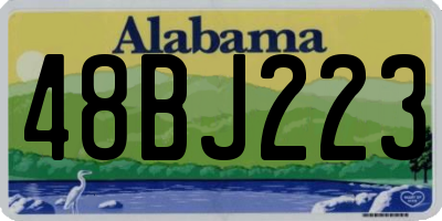 AL license plate 48BJ223
