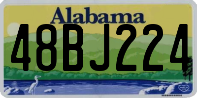 AL license plate 48BJ224