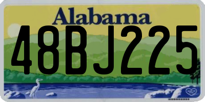 AL license plate 48BJ225