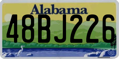 AL license plate 48BJ226