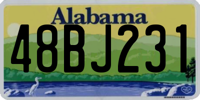 AL license plate 48BJ231