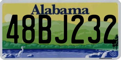 AL license plate 48BJ232