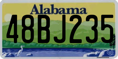 AL license plate 48BJ235