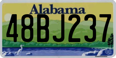 AL license plate 48BJ237