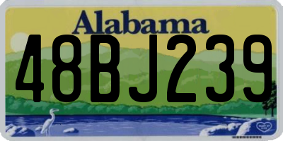 AL license plate 48BJ239