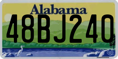 AL license plate 48BJ240