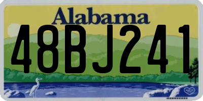AL license plate 48BJ241
