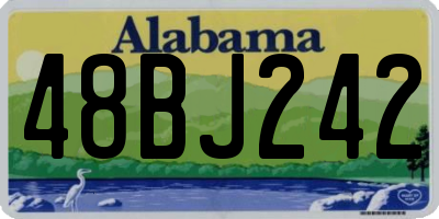 AL license plate 48BJ242