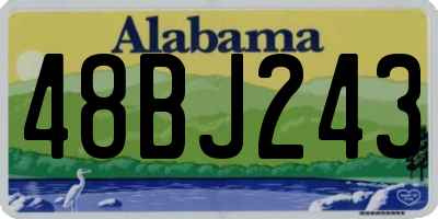 AL license plate 48BJ243